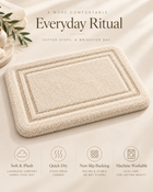 MAVEROLIR® Hotel Luxe Plush Bath Mat – Soft Absorbent Non-Slip Bathroom Rug