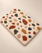MAVEROLIR® Terrazzo Chic Tufted Bath Mat – Soft Absorbent Colorful Bathroom Rug