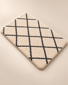 MAVEROLIR® Moroccan Diamond Tufted Bath Mat – Soft Absorbent Boho Bathroom Rug