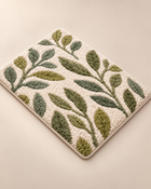 MAVEROLIR® Olive Grove Botanical Bath Mat – Plush Absorbent Non-Slip Bathroom Rug